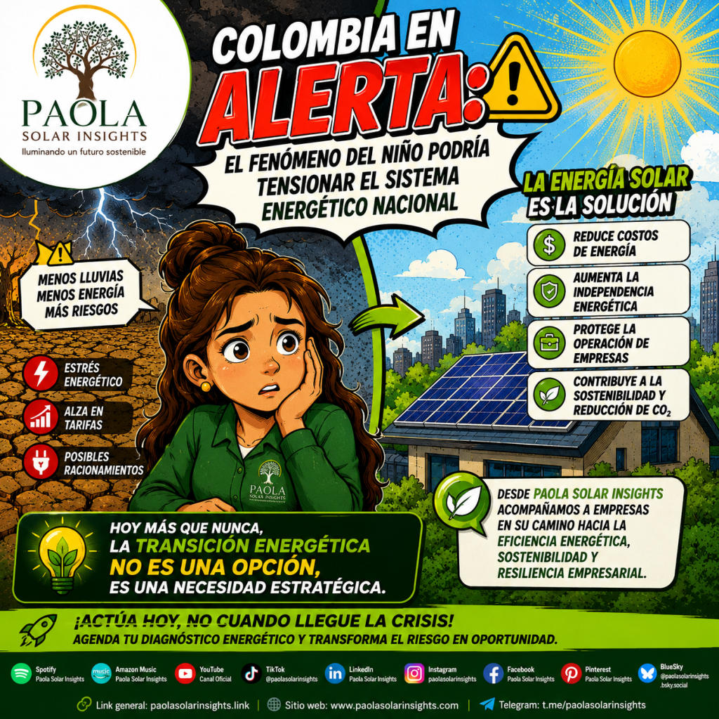 Colombia en alerta: el Fenómeno del Niño podría tensionar el sistema energético nacional